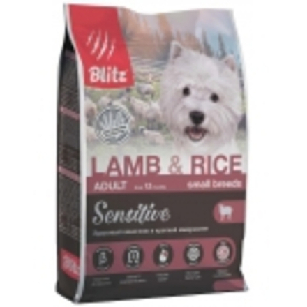 Blitz 1,8кг Sensitive Small Breed Lamb&Rice Сухой корм для собак малых пород Ягненок и рис