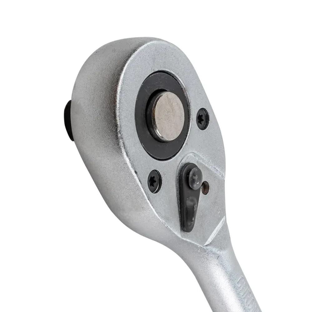 Трещотка реверсивная с резиновой ручкой 1/2''(L-240мм, 24зуб) WMC TOOLS WMC-80245(80244)