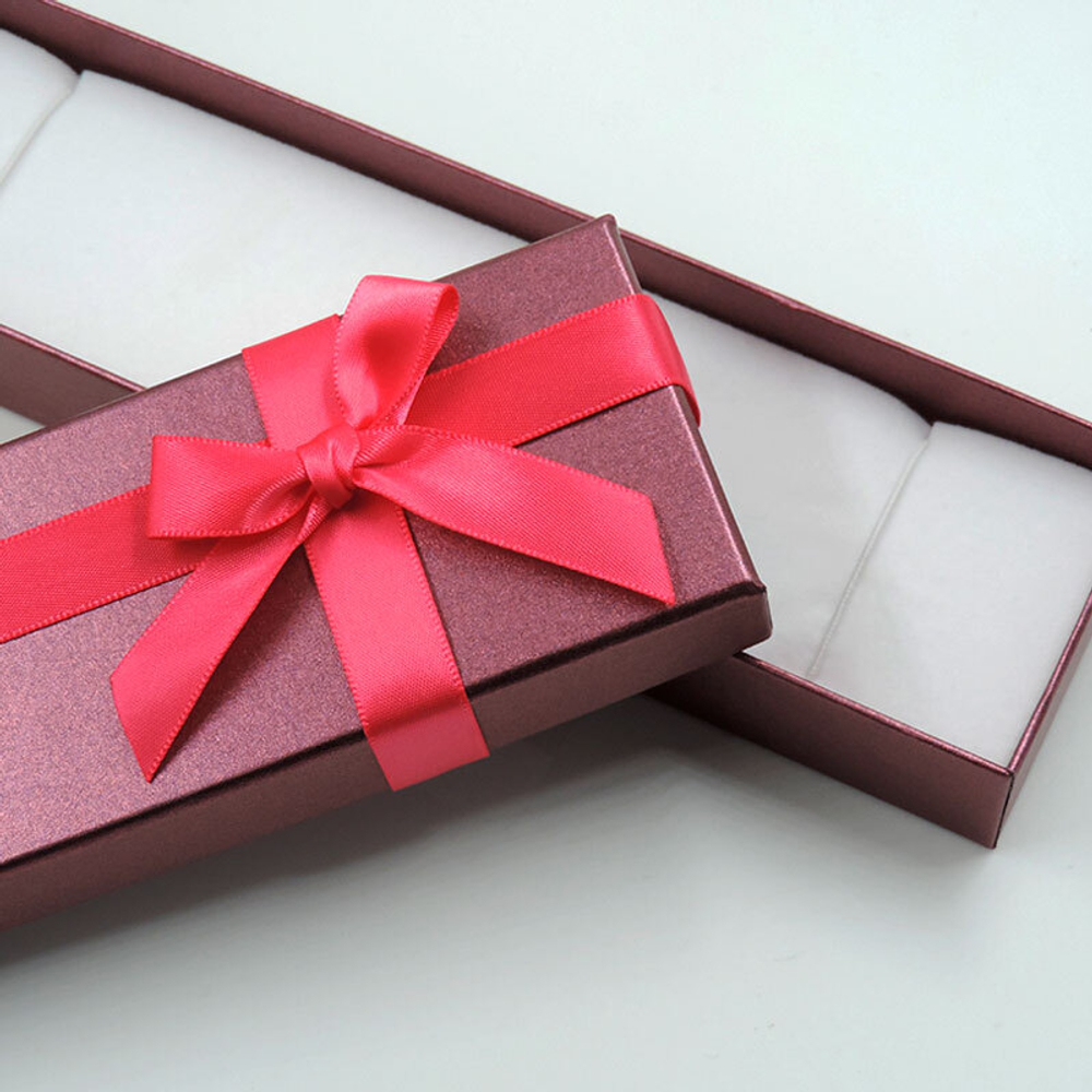 Ювелирный футляр с бантиком «Конфетти» для цепочки