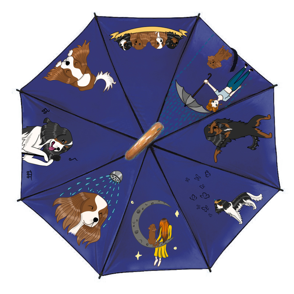 Зонт "Веселые спаниели"