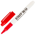 Маркер стираемый для белой доски 2,5мм,красный,тонкий корпус "EVERYDAY WBM-093"(STAFF)
