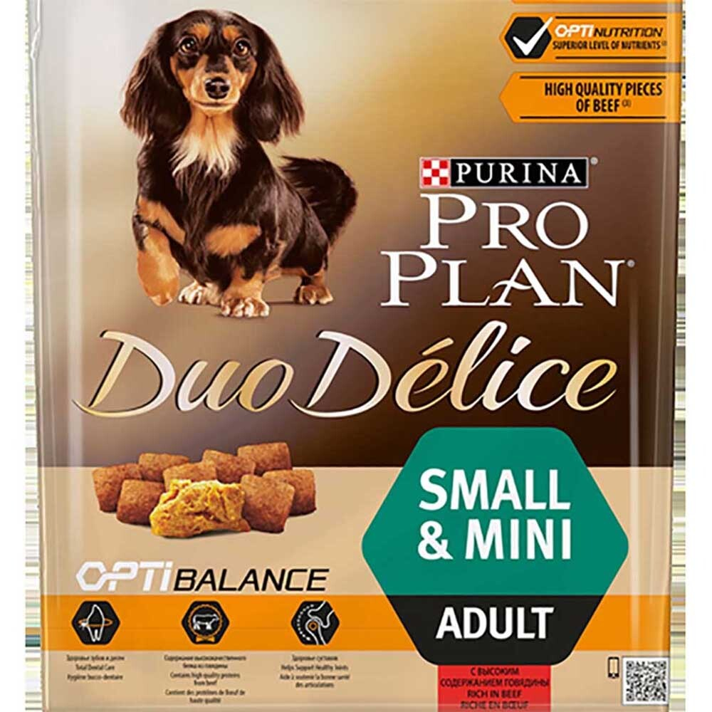Pro Plan Duo Delice Small&Mini Beef - сухой корм для собак мелких пород (говядина/рис)