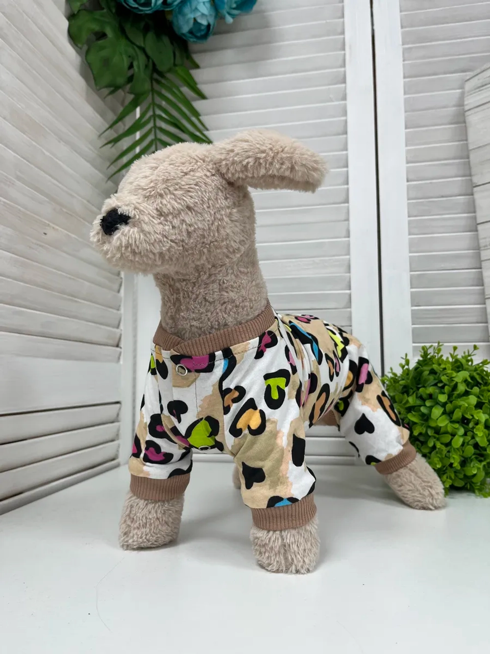 Комбинезон пыльник для собак и кошек трикотажный