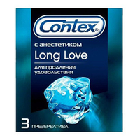 Презервативы с продлевающей смазкой Contex Long Love 3шт