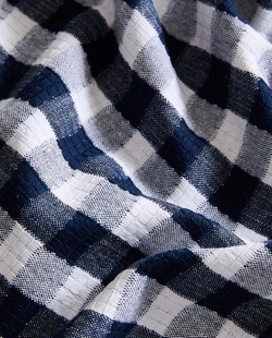 ZARA HOME НАБОР САЛФЕТОК В КЛЕТКУ ВИШИ (2 ШТ.), СИНИЙ