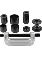 Набор для замены, выпрессовки, снятия, установки сайлентблоков и шаровых опор со струбциной 10 предметов