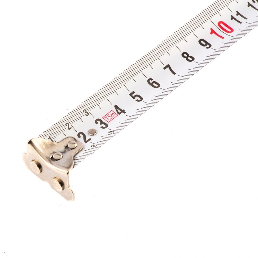 Рулетка Status magnet fixation, 7,5 м х 25 мм, обрезиненный корпус, зацеп с магнитом// Matrix 31031