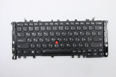 Клавиатура для ноутбука Lenovo Yoga 12 раскладка - русская, с подсветкой, черная (04Y2638), оригинал
