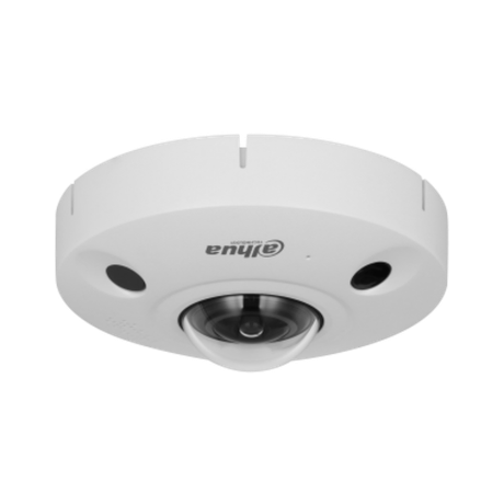 DH-IPC-EBW8842P-AS Уличная панорамная 8Мп fisheye IP-камера Уличная панорамная 8Мп fisheye IP-камера. 1/1.7’’ CMOS; fisheye объектив 1.85мм; угол обзора по гор.:185°/360°; 0.01лк@F2.0; ИК-подсветка 10м. Сжатие H.265/H.264/MJPEG; fisheye режим 3280×2480@25к/с, 3D DNR DEFOG, BLC, HLC, ROI. Видеоаналитика: построение тепловой карты, аппаратный деварпинг изображения, охрана периметра, подсчёт посетителей. Интерфейсы: microSD ; audio in/out: Mic, 1/1;alarm in/out 2/2; RJ45 100M/1000M Ethernet; Питание: DC12В/PoE; -40 °C...+60 °C; IP67; IK10