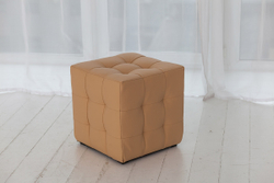 Пуф Лотос Бежевый ЭкоКожа