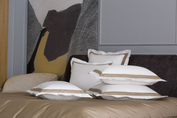 Наволочки 2шт 70х70 German Grass Alpine Caramel Beige Allure с широким кантом