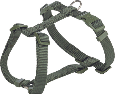 Шлейка Premium H-harness, L: 60–87 см/25 мм, оливково-зеленый, Trixie