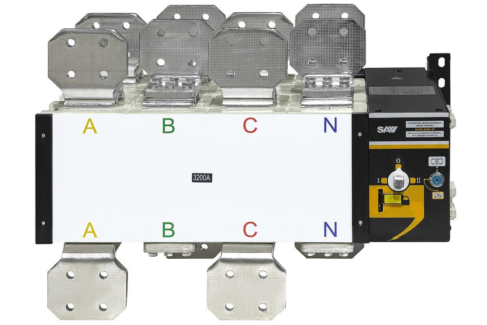Реверсивный рубильник АВР (устройство автоматического ввода резерва) SHIQ5-3200 4P