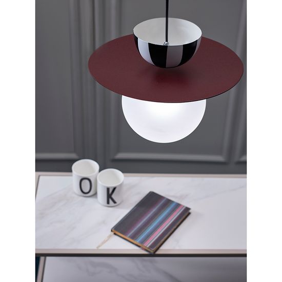 Светильник подвесной anniken, D36х28 см, сливовый