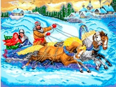 Г-6044 Русская тройка. Зима