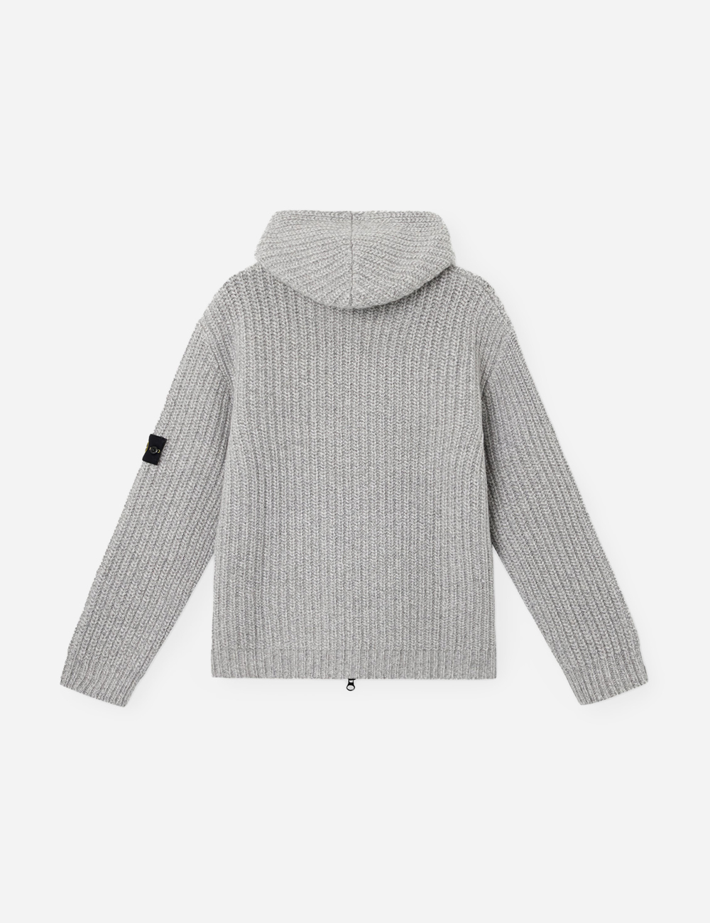 Stone Island Fisherman's Wool and Cashmere Hoodie Grey