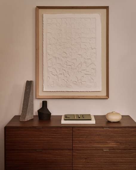 Комод Norlen с 6 ящиками шпон ореха 120 x 75 см