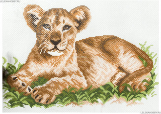 "Львенок"-0593 канва с рисунком