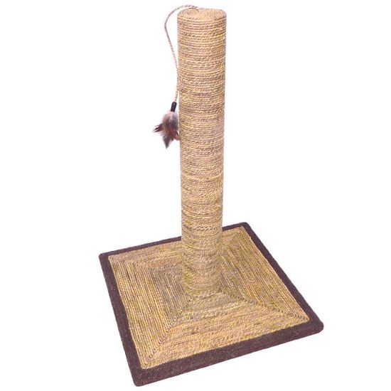 CT-22 Когтеточка-столбик для кошек из камыша, 400*400*770мм