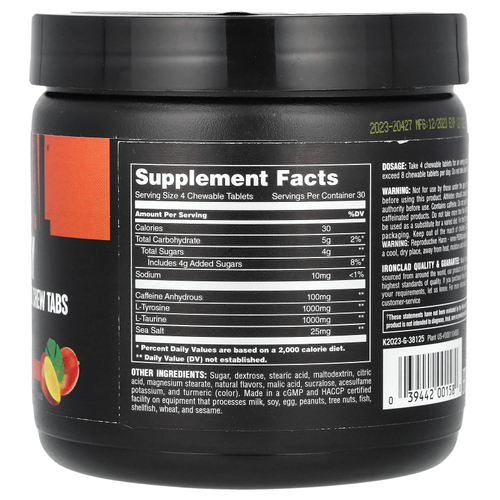 Animal, жевательные таблетки для повышения уровня энергии, со вкусом манго, 120 жевательных таблеток