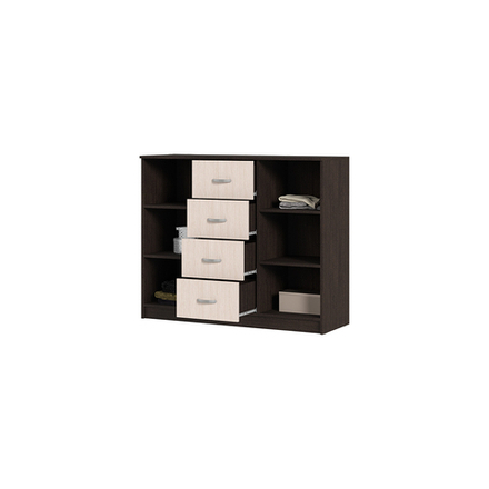 Комод 4 ящика 2 створки Басса КМ 555-М