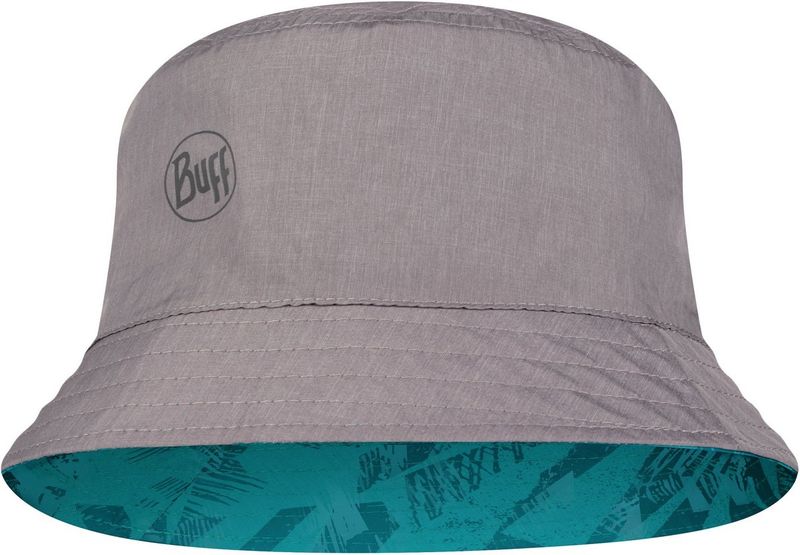 Панама двухсторонняя Buff Travel Bucket Hat Acai Grey/Turquoise Фото 3