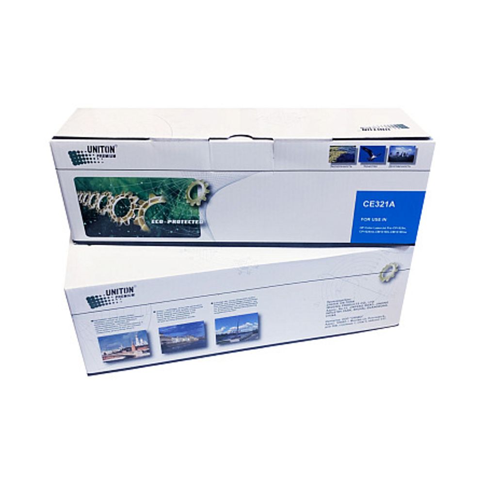 Картридж для HP Color LJ CP 1525/CM1415 PRO  CE321A син (1,3K) UNITON Premium GREEN LINE (Eco Protected)