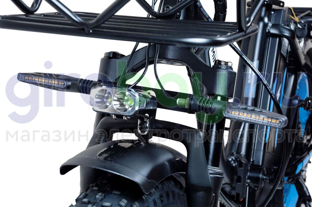 Электровелосипед Minako F11 Pro 2025 года (48V/20Ah) - Синий обод фото №8