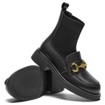 Teenmix Cow Leather Ankle Boots 4cm Women"s