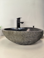 Раковина из речного камня RS-66003 47х36х15 из натурального камня