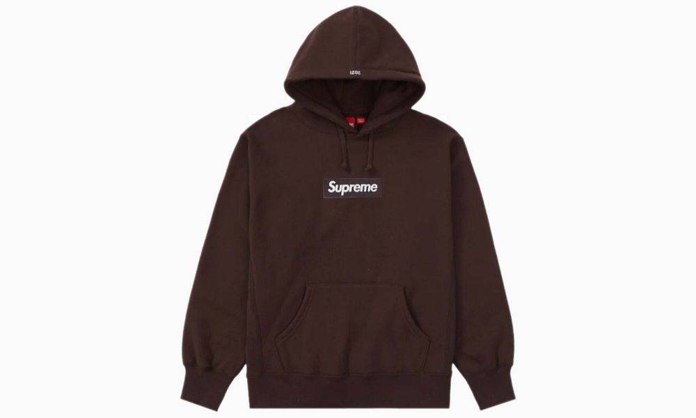 Supreme Box Logo Hooded Sweatshirt FW21 &quot;Dark Brown&quot;