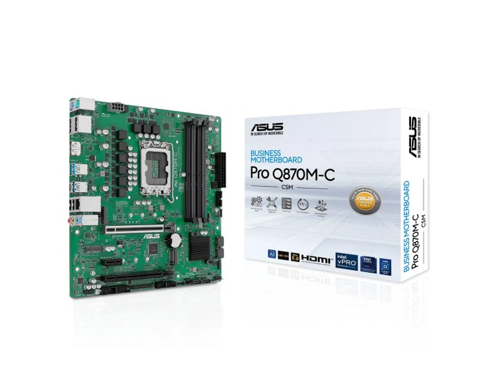 Материнская плата Asus Pro Q870m-c-csm, Socket LGA 1851, Intel Q870, mATX, RTL [90MB1KEP-M0EAYC]