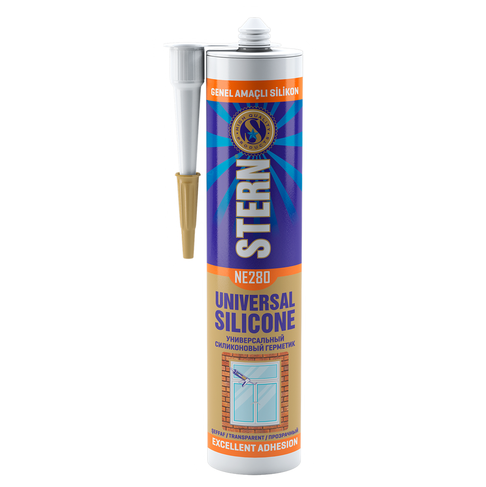ГЕРМЕТИК СИЛИКОНОВЫЙ STERN WHITE БЕЛЫЙ 280МЛ