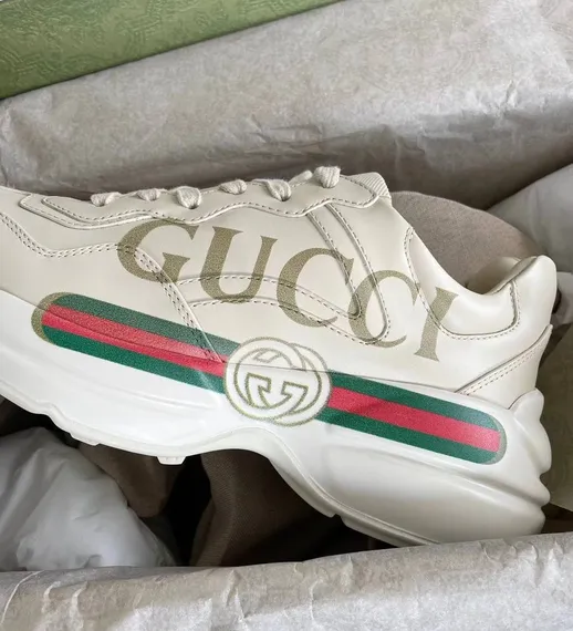 Мужские кроссовки GUCCI Rhyton, бежевый
