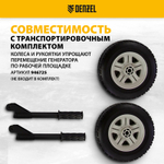 Генератор бензиновый PS-95EA-PRO, 9,5 кВт, 230 В, 40 л, разъем ATS, эл.старт Denzel