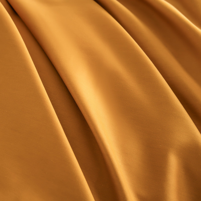 Комплект постельного белья на резинке Однотонный Сатин Элитный «Золотой рассвет»
