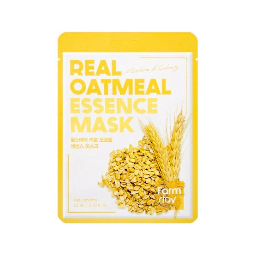 FarmStay Маска тканевая для лица с овсом - Real oatmeal essence mask, 23мл, шт