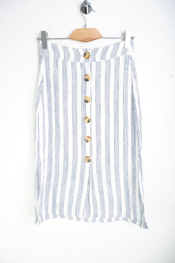 Юбка Bershka в полоску, маркировка М, визуально на 46 размер