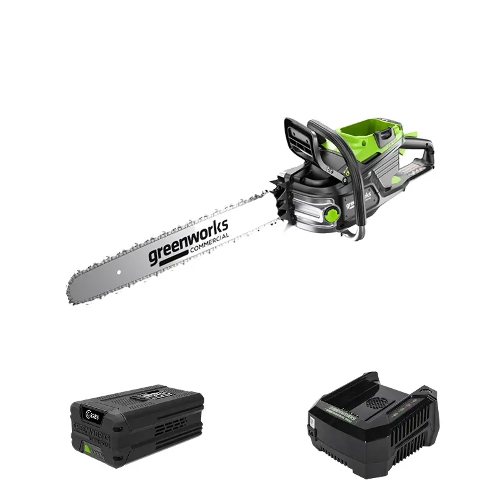 Аккумуляторная цепная пила Greenworks OCS800K5 (1 x 5 Ач, ЗУ) 2009707UB