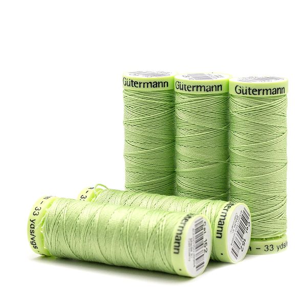 Нитки отделочные Gutermann Top Stitch 30 (30 метров), 5 кат. | 152 бл.салатовый
