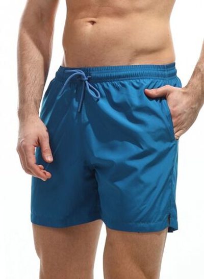 Мужские пляжные шорты из быстросохнущей ткани (Размер: M) (Цвет: голубой)