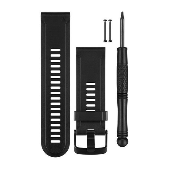 Ремешок силиконовый для Garmin Fenix 2 (черный) 010-11814-07