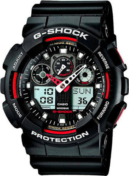 Японские наручные часы Casio G-SHOCK GA-100-1A4