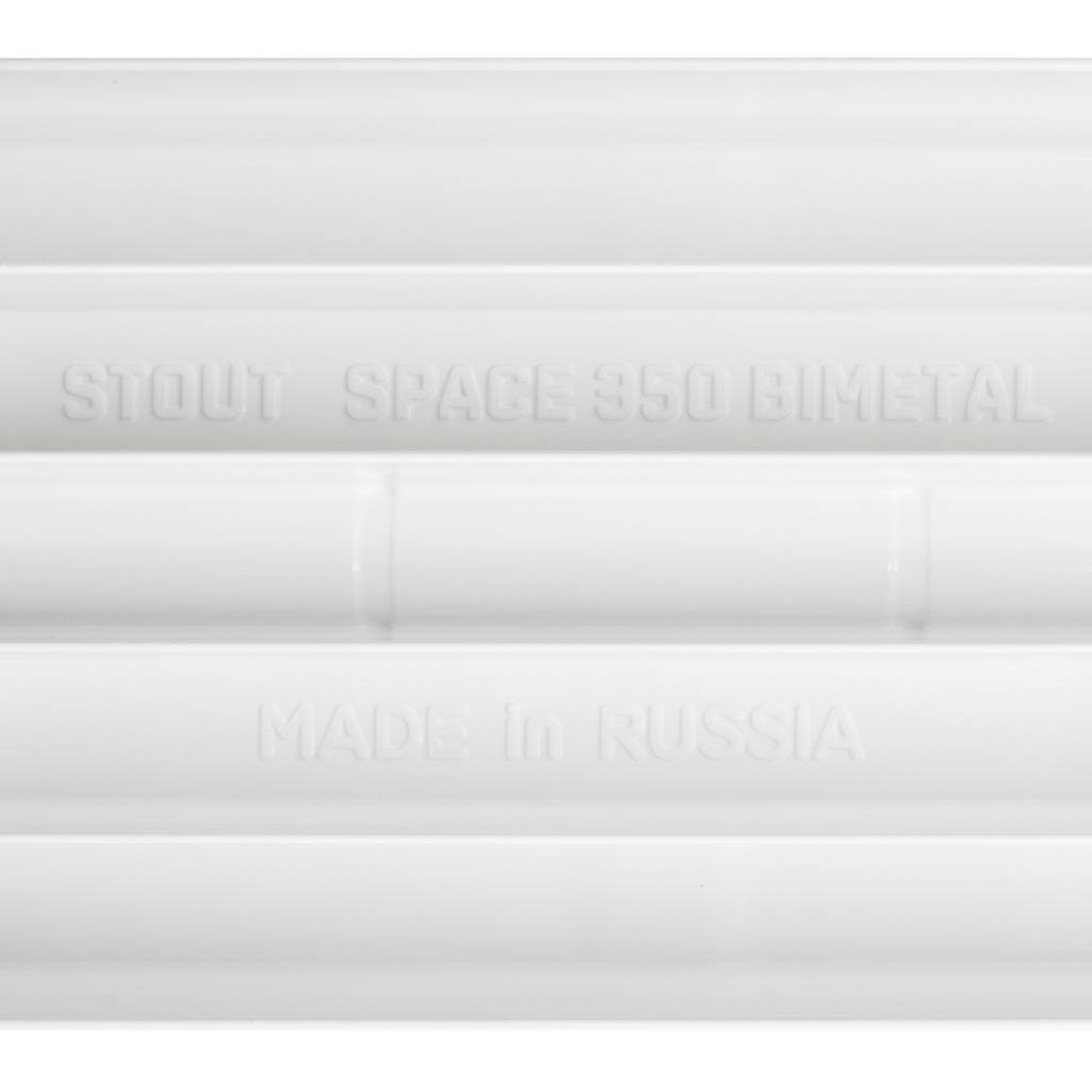 STOUT Space 350 14 секций радиатор биметаллический боковое подключение RAL9016