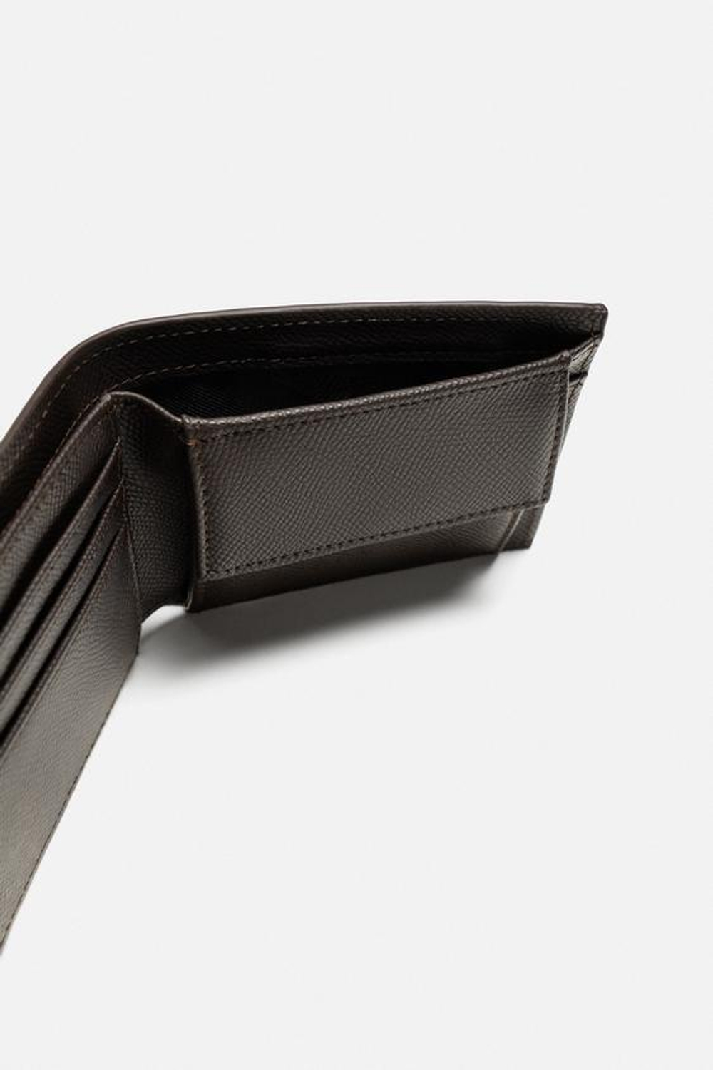 ZARA КОШЕЛЕК С РЕЛЬЕФНЫМ УЗОРОМ, КОРИЧНЕВЫЙ