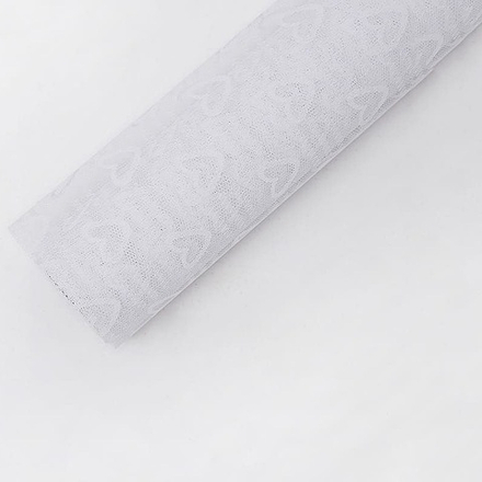 Сетка кружево "Сердце" 50см*5ярд