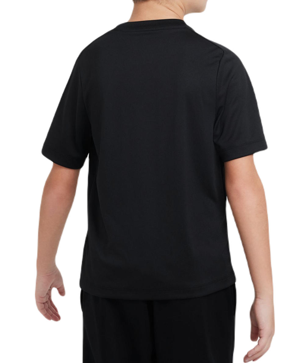 Детская теннисная футболка Nike Boys Dri-Fit Multi+ Training Top - black/white