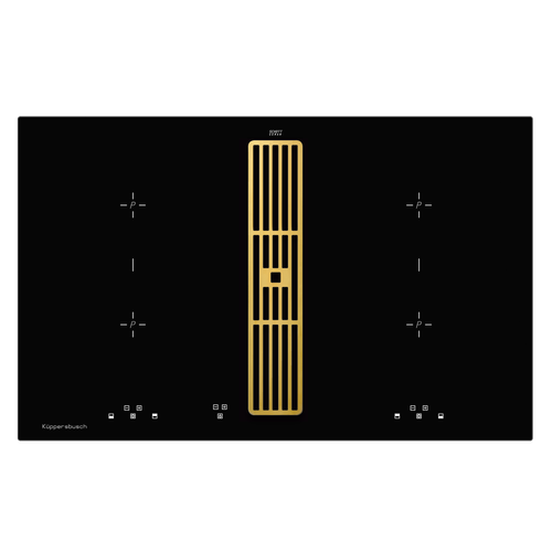 Индукционная варочная панель с вытяжкой Kuppersbusch KMI 8500.0 SR Gold