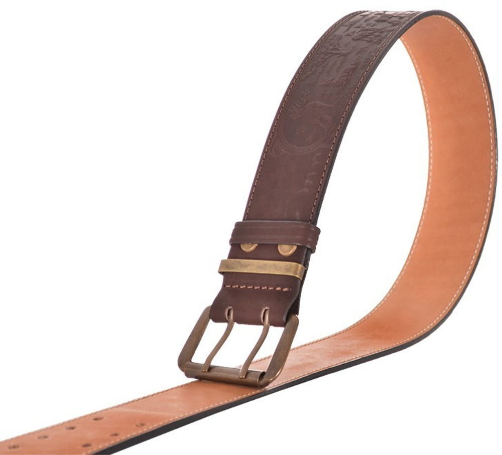 Ремень охотника брючный ХСН коричневый 50 мм