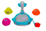 Игрушка для купания "Веселый кит", 3 шарика-лейки